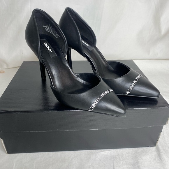 DKNY Rosetta Dorsay Black Pump New 6M - Picture 3 of 9
